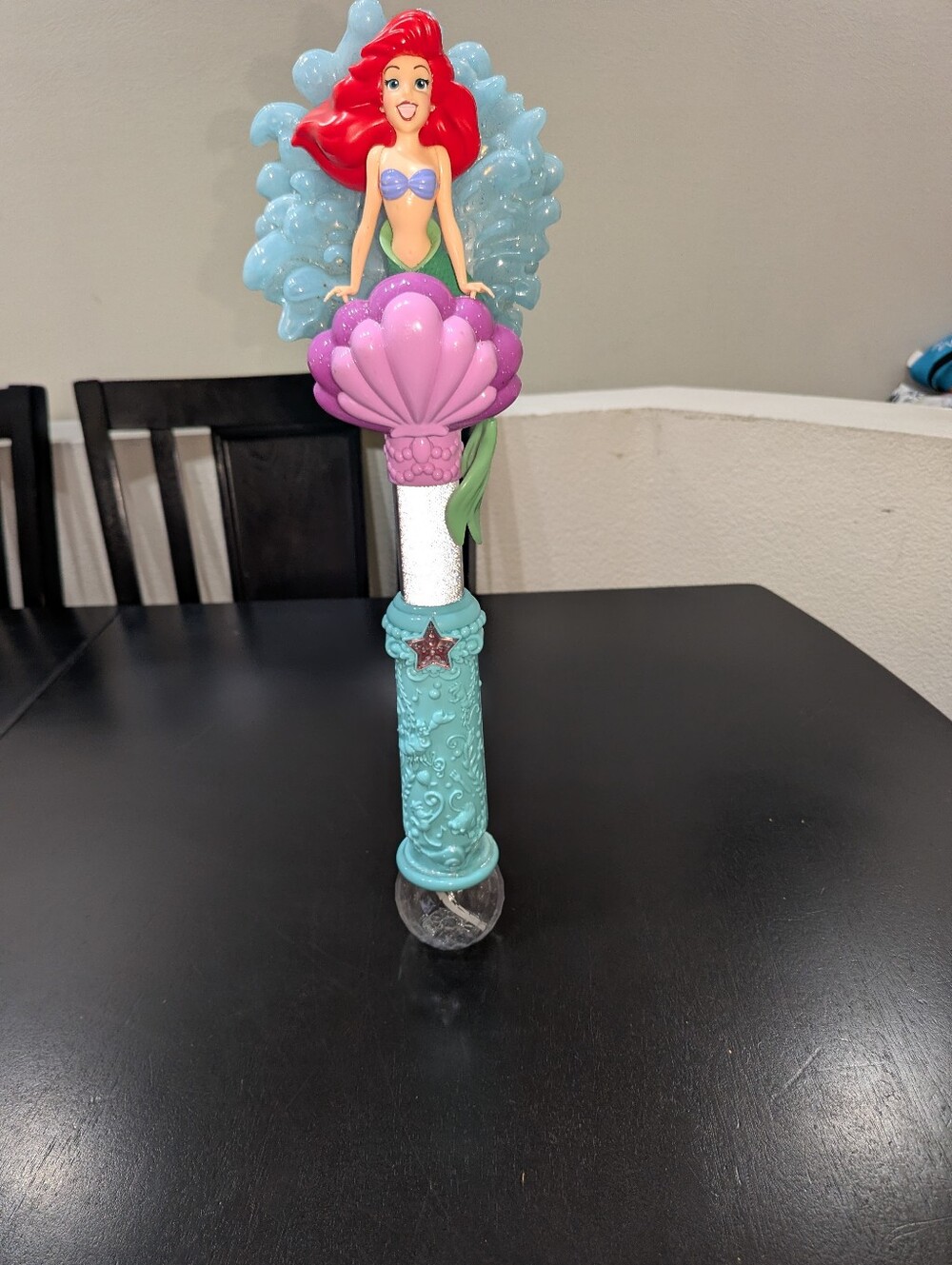 Disney Parks The Little Mermaid Ariel Light and Sound Bubble Wand TESTED